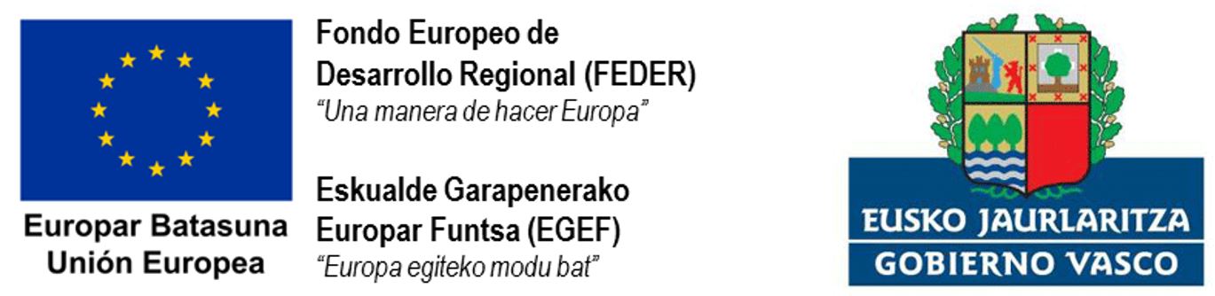 Logos FEDER y Gobierno Vasco